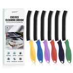 SXhyf Crevice Cleaning Brush - Grout Scrub Brush, House Cleaning Supplies, Gap Cleaning Tools, Home Essentials, Gifts for Women Men, Hard Bristle Crevice Cleaner Brush for Household Use, Bathroom