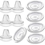 5Pack Silicone Diaphragm & 5Pack Silicone Duckbill Valve Compatible with S9 / S12 / S9Pro / S12Pro Wearable Breast Pump, Electric Breast Pump Replacement Parts Accessories(10Piece Set)