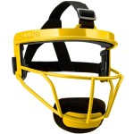 Dinictis Softball Face Mask, Lightweight, Comfortable, with Wide Field Vision, Durable and Safe Face Guards, Premium Protective Softball Fielder\'s Mask-Yellow-Child(S)