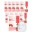 DERMAL Strawberry Collagen Essence Facial Mask Sheet 23g Pack of 10 - Pore Tightening & Sebum Control for Oily Skin, Hydrating Daily Skin Treatment Solution Sheet Mask