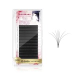 NAGARAKU Easy Fan Premade Fans Eyelash Extensions 3 Layers Self Blooming Mega Volume Eyelashes Rapid Automatic Flower Soft Pre-glued Lashes Pre Fanned Lash - 0.03D Curl -12-14-16mm MIX