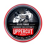 Uppercut Deluxe Barbers Collection Deluxe Pomade, 10.5 oz / 300g - Strong Hold, High Shine Hair Pomade - Water-Based, Easy Washout - Classic Barber Styling for Slick Backs, Side Parts & Pompadours