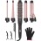 ANIEKIN 5 in 1 Curling Iron Set, Fast Heat Up Curling Wand from 3/8 to 1 1/4 Inch and a Thermal Brush Come with, Dual Voltage Hair Curler for Women All Hair Types and Travel Use, Gifts for Women