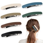 6 Pcs Hair Clips Hair Barrettes for Women, Matte Barrettes for Thin Fine Hair Flat Hair Clip Hair Accessories