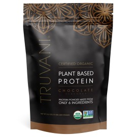 Truvani Vegan Pea Protein Powder | Chocolate | 20g Organic Plant Based Protein | 18 Servings | Keto | Gluten & Dairy Free | Low Carb | No Added Sugar