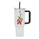 Bioworld The Grinch Max 40 Oz White Stainless Steel Tumbler with Handle