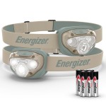 Energizer LED Headlamp PRO (2-Pack), IPX4 Water Resistant Headlamps, High-Performance Head Light for Outdoors, Camping, Running, Storm, Survival LED Light for Emergencies (Batteries Included)
