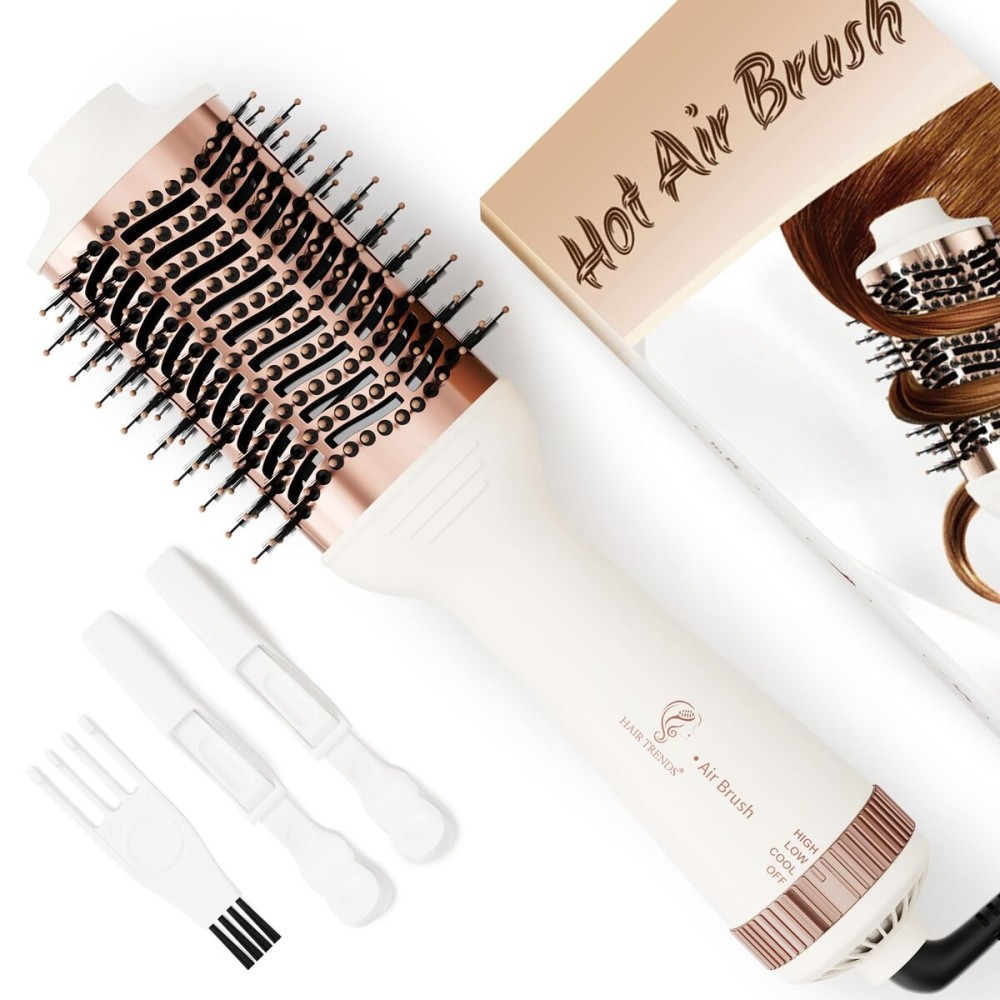 1200W Big Size Professional Hair Dryer Brush Blow Dryer Brush in One, 110v-220v Hot Air Straightener Brush for Smooth Frizz-Free Blowout, Fast Dry & Style