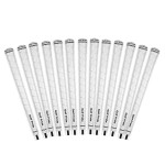 Golf Pride Tour Wrap Golf Grip - Comfortable, Durable Grip for Clubs - Classic Wrap Design with High-Tack Feel - Rubber Construction - Standard - White - 13 Pack