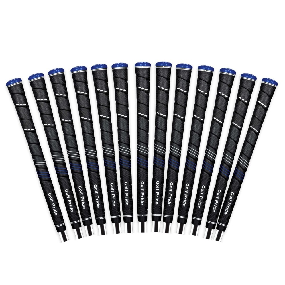 Golf Pride CP2 Wrap Golf Club Grip - Classic Wrap Grip with High-Tack Soft Rubber for Comfort & Control - Less Tension & More Power with Plus4 Technology - Standard - 13 Pack - Black