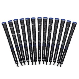 Golf Pride CP2 Wrap Golf Club Grip - Classic Wrap Grip with High-Tack Soft Rubber for Comfort & Control - Less Tension & More Power with Plus4 Technology - Standard - 13 Pack - Black
