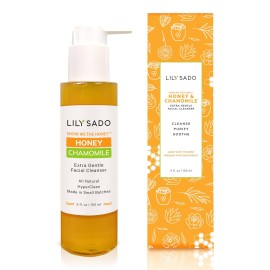 LILY SADO SHOW ME THE HONEY Extra Gentle Face Cleanser - Natural, Cruelty-Free Facial Wash Cleanses, Balances & Soothes - Reduces Pores & Blackheads - 5oz