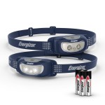 Energizer Universal+ LED Headlamp (2-Pack), IPX4 Water Resistant Headlamps, Bright Head Light for Outdoors, Camping, Running, Storm, Survival LED Light for Emergencies (Batteries Included)