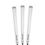 Golf Pride Tour Wrap Golf Grip - Comfortable, Durable Grip for Clubs - Classic Wrap Design with High-Tack Feel - Rubber Construction - Standard - White - 3 Pack
