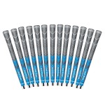 Golf Pride MCC Plus4 Golf Club Grip - All-Weather Hybrid Grip with Larger Lower Hand - Brushed Cotton Cord & Pebbled Texture - Standard - Blue - 13 Pack