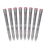 Golf Pride MCC Plus4 ALIGN Golf Club Grip - All-Weather Hybrid Grip with Raised Ridge Technology & Larger Lower Hand - Brushed Cotton Cord & Pebbled Texture - Midsize - 8 Pack