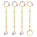 RTMOK Toy Straps for Baby,Silicone Setpacifier Clip,Applies to Car Seat Toy,Teether Toy,High Chair,Stroller Accessories,Baby Toy Clips,Cribs,Rocking Chair