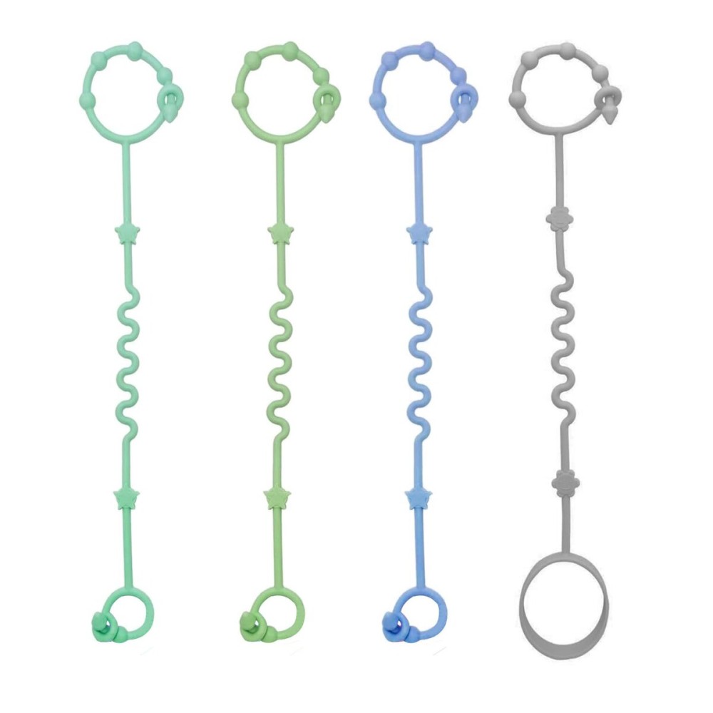 RTMOK Toy Straps for Baby,RTMOK Silicone Setpacifier Clip,Applies to Car Seat Toy,Teether Toy,High Chair,Stroller Accessories,Baby Toy Clips,Cribs,Rocking Chair