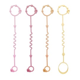 RTMOK Toy Straps for Baby, Silicone Setpacifier Clip,Applies to Car Seat Toy,Teether Toy,High Chair,Stroller Accessories,Baby Toy Clips,Cribs,Rocking Chair