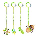 RTMOK Silicone Pacifier Clip,Applies to Car Seat,High Chair,Stroller Accessories,Cribs,Rocking Chair