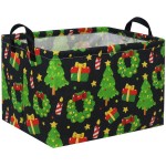 HIYAGON Rectangular Basket Box Organizer for Families - Baby Storage Bin for Boy and Girls - Christmas Room Decor