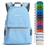G4Free 20L Lightweight Packable Backpack Travel Hiking Daypack Foldable Backpack for Men Women(Light Blue)