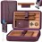 TISFA Travel Humidor Cedar Wood Lining Cigar Humidor Box for 6 Cigars, Handmade Leather Cigar Case with Multifunctional Windproof Cigar Torch Lighter, Outdoor Storage Case Cigar Box (Purple)