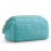 BAGSMART Makeup Bag Travel Cosmetic Bag, Puffy Padded Make Up Bags for Women Makeup Organizer Case, Wide-open Pouch Purse Travel Essentials Toiletries Accessories Brushes, Teal