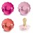 FRIGG Natural Rubber Baby Pacifier 4-Pack Rosy Romance | Made in Denmark | BPA-Free (6-18 Months)