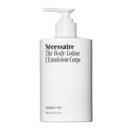 Ncessaire The Body Lotion Fragrance-Free - Unscented Multi-Peptide Body Moisturizer for Women + Men - Non-Comedogenic Lotion for Sensitive Skin - 450ml/15.2 fl oz