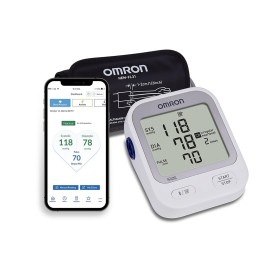 OMRON Silver Blood Pressure Monitor for Home Use & Upper Arm Blood Pressure Cuff - 1 Doctor & Pharmacist Recommended Brand - Clinically Validated - Connect App