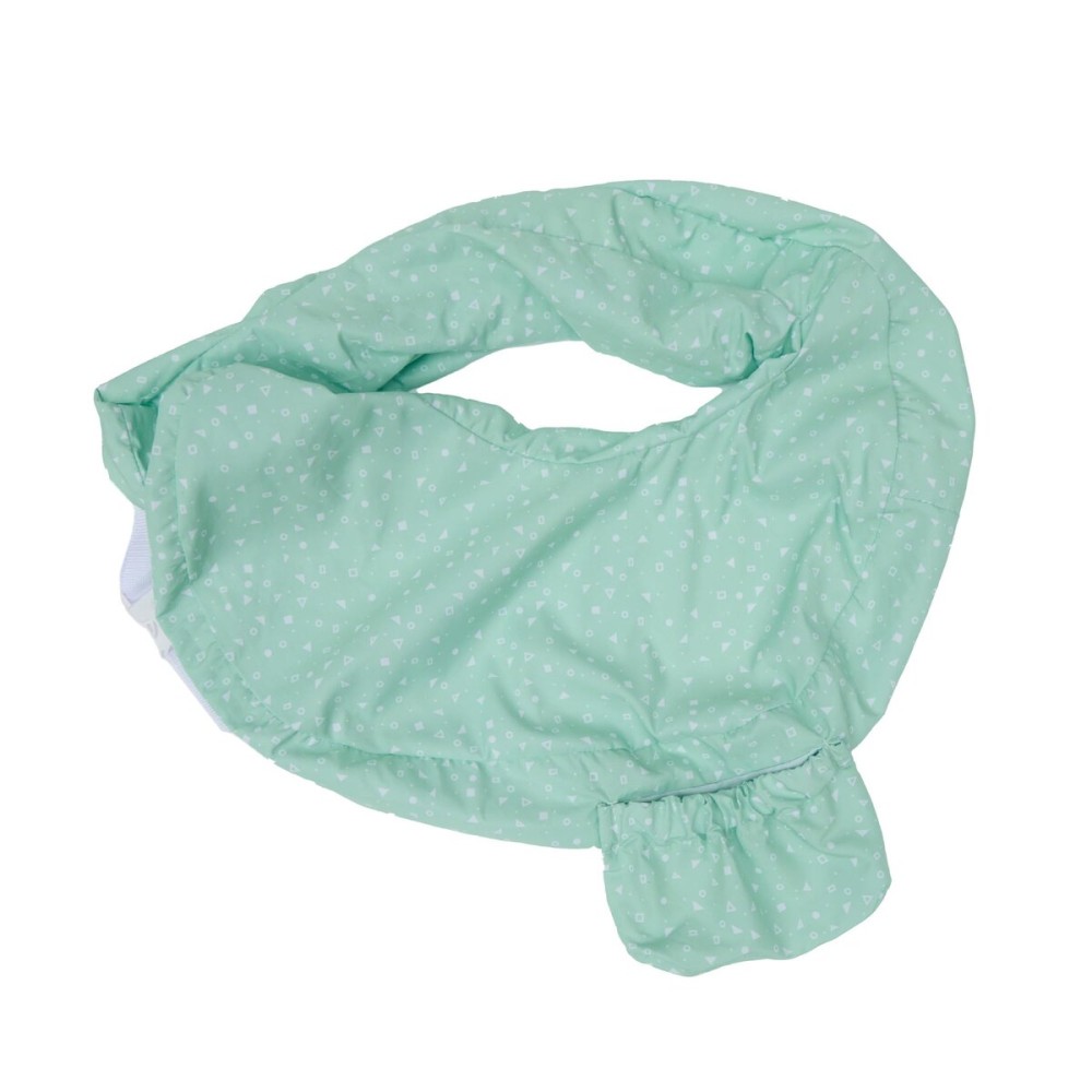 My Brest Friend Original Nursing Pillow Cover - Slipcovers for Baby - Adjustable Fit, Easy Care, Durable - Original Nursing Pillow Not Included, Minty Geo