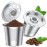 AANQQ 2 Pack K Cup Reusable Coffee Pods for Keurig: Stainless Steel Refillable K Cup - Reusable Coffee Filter for Keurig 1.0 Coffee Maker, Permanent, Eco-Friendly, BPA-Free