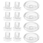 TOVVILD 12 Pack S9 Pro / S12 Pro / S9 / S12 Duckbill Valve Silicone Diaphragm, Compatible with momcozy Breastpump, Electric Breast Pump Replacement Parts Accessories