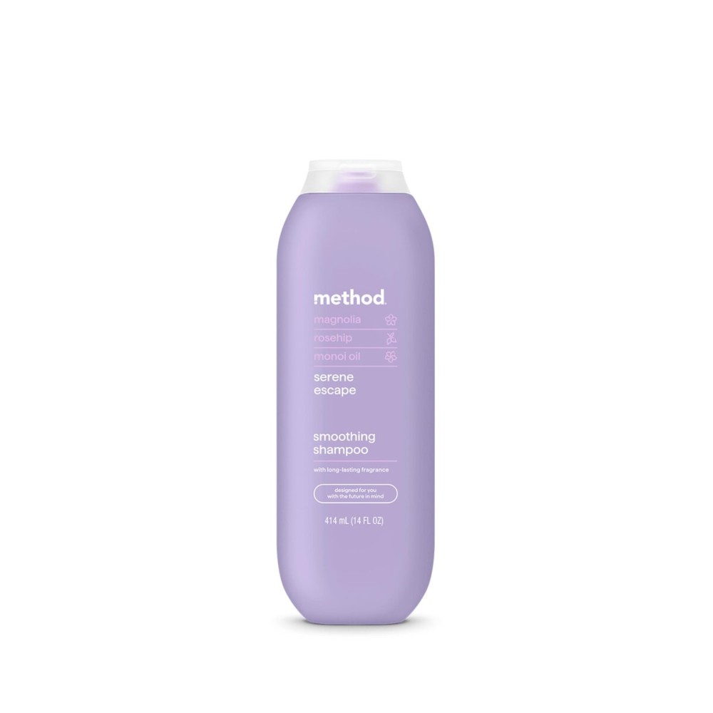 Method Smoothing Shampoo, Serene Escape, Magnolia + Rose Hip + Monoi Oil notes, 14oz