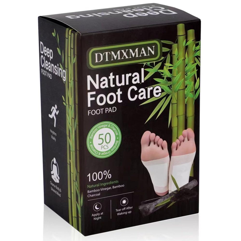DtMxMan 50 Pack Foot Pads, Natural Cleansing, Promoting Sleeping, Suitable for Daily Relaxation Foot Paches | 50 Pads and 50 Adhesive Sheets