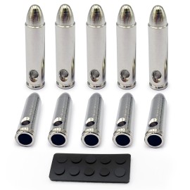 Bayattoo 30 Carbine Steel Safety Practice Rounds Action Trainer Dummy Round Dry Fire Training Snap Caps (10pk)