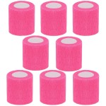 CIYAGPOOU Self Adhesive Bandage Wrap,2 Inch Pink Breathable Elastic Cohesive Bandages, Vet Wrap Sports Tape Bulk for First Aid Supplies, Wrist Sprains Protection