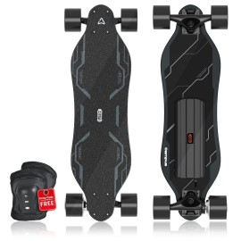 MEEPO Campus V5 Series/Envy Electric Skateboard with Remote, Top Speed Up to 29 Mph, 4 Speed Smooth Braking, Easy Carry Handle Design, Suitable for Adults & Teens