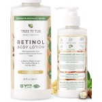 Tree to Tub Retinol Body Lotion - Hydrating Body Cream, Advanced Firming Cream w/Hyaluronic Acid & Shea Butter, Fragrance-Free Body Lotion for Crepey Skin for Older Women & Men