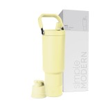 Simple Modern Trek Pivot | 40oz Flip Straw Tumbler with Handle | Water Bottle & Boot | Interchangeable Straw & Chug Lids | Insulated Stainless Steel Jug | Gym Sports Outdoors | Buttercup