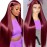 13x6 99j Burgundy Lace Front Wigs Human Hair Pre Plucked 28 Inch HD Straight Lace Front Wigs Human hair Glueless Red Wig Wine Red Colored Lace Front Wigs For Women 180 Density