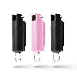 Guard Dog Security Quick Action Pepper Spray Self Defense Keychain, Maximum Strength 1.44 MC, OC Spray, 16-Foot Range, Twist-Lock Safety, Belt Clip for Easy Carry for Women and Men, Made in USA