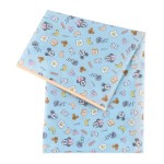 Bumkins Disney Baby Splat Mat for Under High Chair, Babies Toddlers Eating Mess Mat, Waterproof Reusable Cloth for Arts and Crafts, Play Mat for Kids, Floor or Table, Fabric 42inx42in, Mickey & Minnie