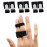 Sumifun Buddy Finger Wraps, Pack of 6 Finger Tapes for Broken, Sprained, Fractured Finger, Finger Straps for Jammed, Swollen, Dislocated Joint (Black)