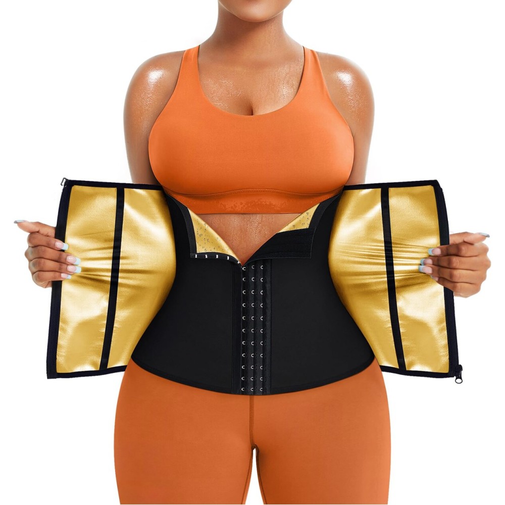 TrainingGirl Waist Trainer for Women Lower Belly Waist Trimmer Corset Tummy Wrap Workout Sweat Belt Band Sports Sauna Suit
