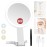 MIYADIVA Lighted Makeup Mirror, 30X Magnifying Mirror with Light and Adjustable Brightness, Hanging and Handheld Mirror with Handle, Portable Travel Makeup Mirror with Lights, Vanity Mirrors for Women