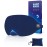 Mavogel Cotton Sleep Mask - 100% Handmade, Light Blocking Sleep Eye Mask with Updated Bending Nose Design, Soft Sleeping Mask for Women Men, for Sleep/Office/Naps, Includes Travel Pouch (Starry Blue)