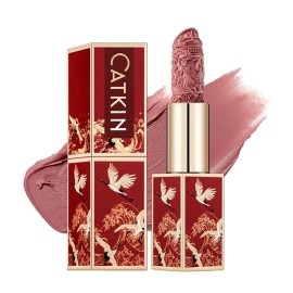 Catkin Semi-Matte Lipstick Hydrating High Impact Color Infused with Vitamin E and Avocado Oil Smooth Soft Texture Long Lasting Matte Finish 175