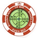 Prodigora SlopeMaster ProGreen Reader - Golf Ball Marker with High Precision Green Reading Aid Golf Accessories for Men Women (Red)